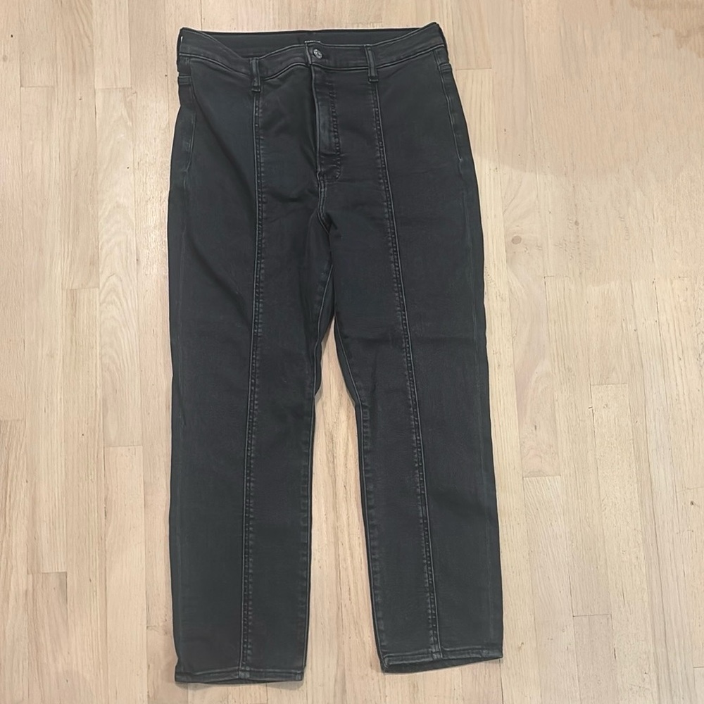 Express Black Slim Super High Rise Jeans size 14